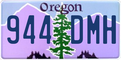 OR license plate 944DMH