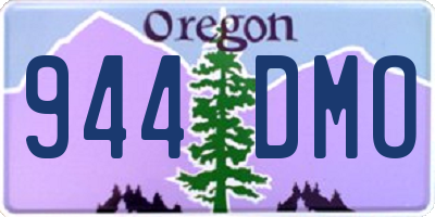 OR license plate 944DMO