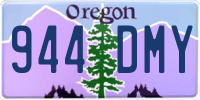 OR license plate 944DMY
