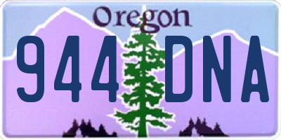 OR license plate 944DNA