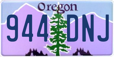 OR license plate 944DNJ