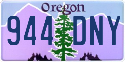 OR license plate 944DNY