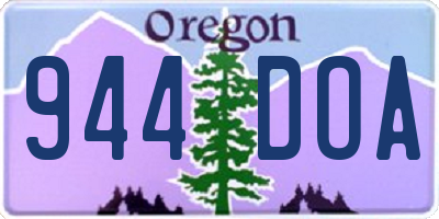 OR license plate 944DOA