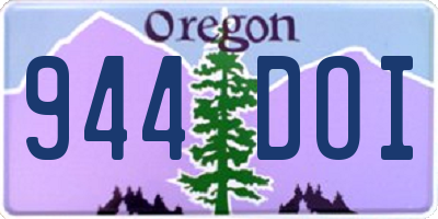 OR license plate 944DOI