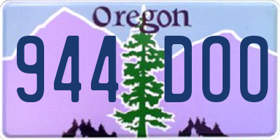 OR license plate 944DOO