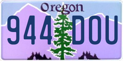 OR license plate 944DOU