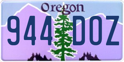 OR license plate 944DOZ