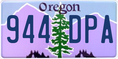 OR license plate 944DPA
