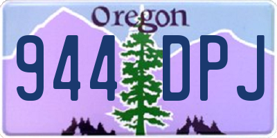 OR license plate 944DPJ
