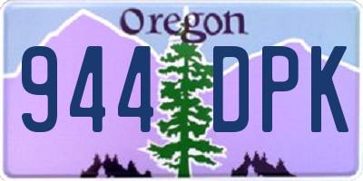 OR license plate 944DPK