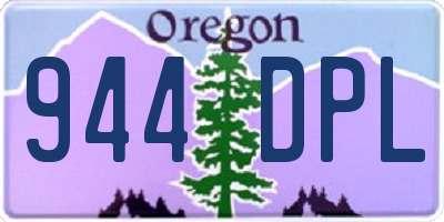 OR license plate 944DPL