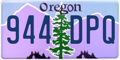 OR license plate 944DPQ