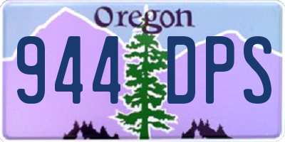 OR license plate 944DPS