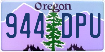 OR license plate 944DPU