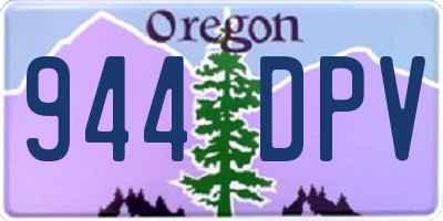 OR license plate 944DPV
