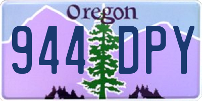 OR license plate 944DPY