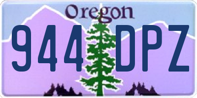 OR license plate 944DPZ