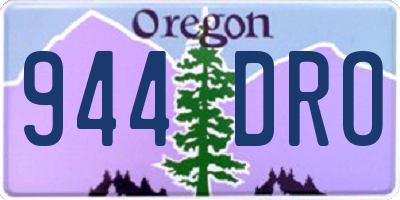 OR license plate 944DRO