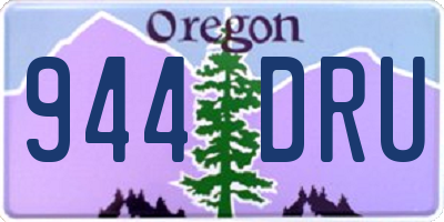 OR license plate 944DRU