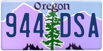 OR license plate 944DSA