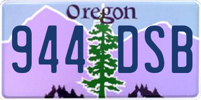 OR license plate 944DSB