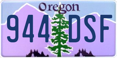 OR license plate 944DSF