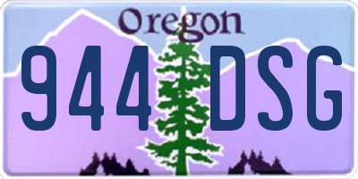 OR license plate 944DSG