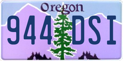 OR license plate 944DSI