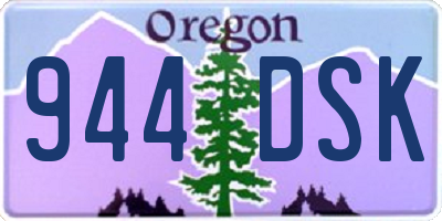 OR license plate 944DSK