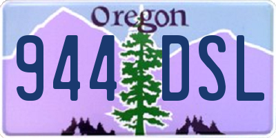OR license plate 944DSL