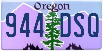 OR license plate 944DSQ