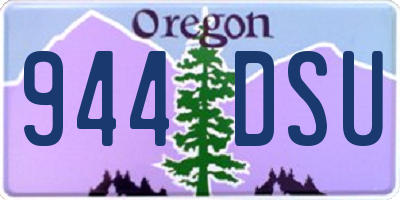 OR license plate 944DSU