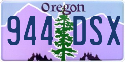 OR license plate 944DSX