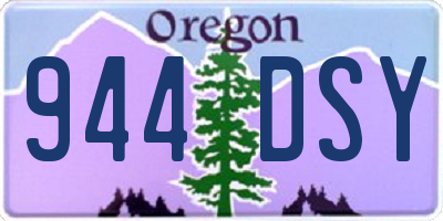 OR license plate 944DSY