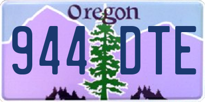 OR license plate 944DTE