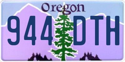 OR license plate 944DTH