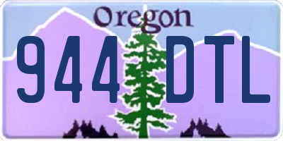 OR license plate 944DTL