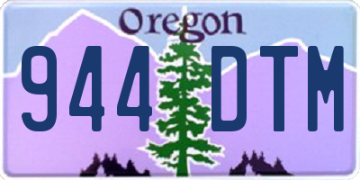 OR license plate 944DTM