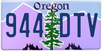 OR license plate 944DTV