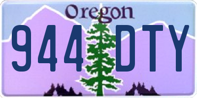 OR license plate 944DTY