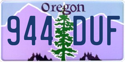 OR license plate 944DUF
