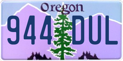 OR license plate 944DUL