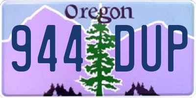 OR license plate 944DUP