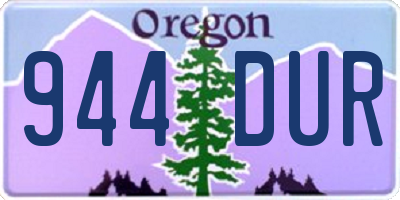 OR license plate 944DUR