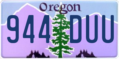 OR license plate 944DUU