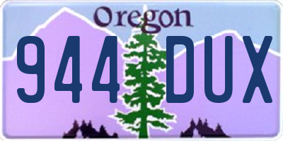 OR license plate 944DUX