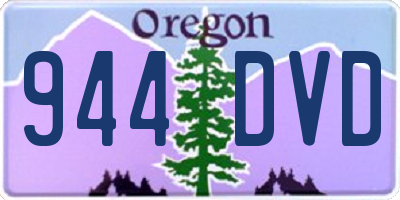 OR license plate 944DVD