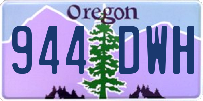 OR license plate 944DWH
