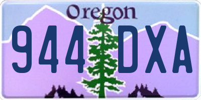 OR license plate 944DXA