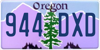 OR license plate 944DXD
